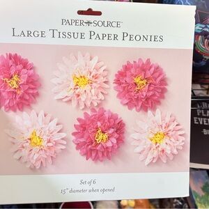 Paper Source Pink Tissue Paper Flowers